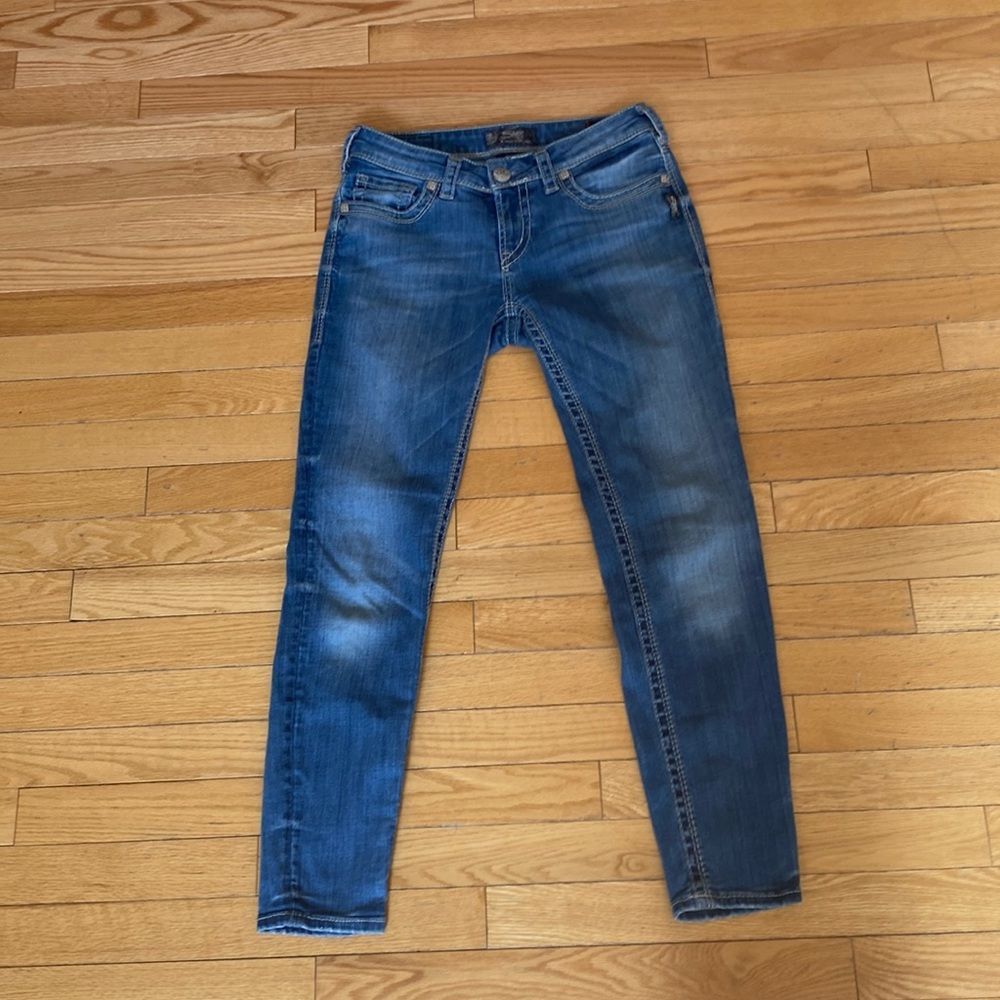 Silver SUKI MID Super SKINNY size 28 length 29